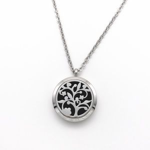 Tree Of Life Essential Oil Stainless Pendant